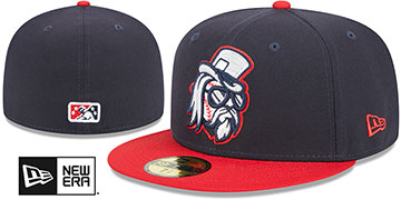 Drillers THEME NIGHT Navy-Red Fitted Hat by New Era