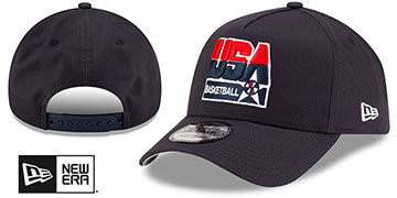 USA Basketball A-FRAME SNAPBACK Navy Hat by New Era