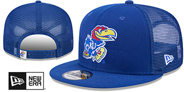 Kansas TEAM-BASIC TRUCKER SNAPBACK Royal Hat by New Era