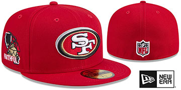 49ers 2024 'NFL DRAFT' Red Fitted Hat by New Era