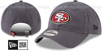 49ers CORE-CLASSIC STRAPBACK Charcoal Hat by New Era