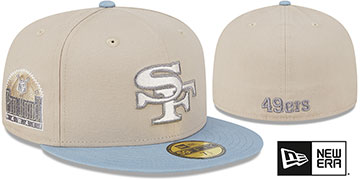 49ers 'NFL CITY ORIGINALS' Beige-Powder Fitted Hat by New Era