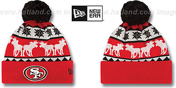 49ers THE-MOOSER Knit Beanie Hat by New Era