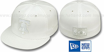 76ers 'HARDWOOD FADEOUT' White Fitted Hat by New Era