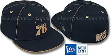 76ers HW NAVY DaBu Fitted Hat by New Era