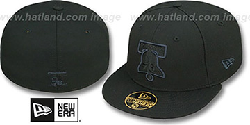 76ers 'HWC FADEOUT-BASIC' Black Fitted Hat by New Era