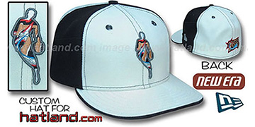 76ers INSIDER PINWHEEL White-Black Fitted Hat by New Era