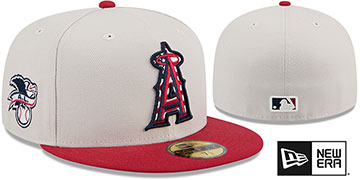 Angels 2024 'JULY 4TH STARS N STRIPES' Fitted Hat by New Era