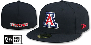 Arizona 'NCAA TEAM-BASIC' Navy Fitted Hat by New Era