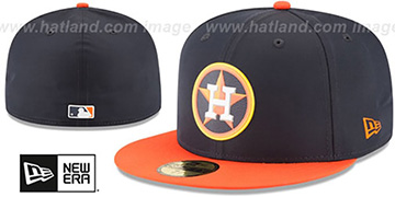 Astros 2018 PROLIGHT-BP Navy-Orange Fitted Hat by New Era