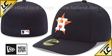 Astros LOW-CROWN HOME Fitted Hat by New Era