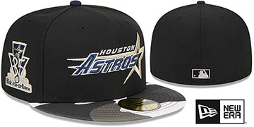 Astros 'METALLIC CAMO' Fitted Hat by New Era