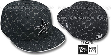 Astros 'MLB FLOCKING' Black Fitted Hat by New Era