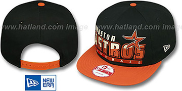 Astros 'SLICE-N-DICE SNAPBACK' Black-Brick Hat by New Era