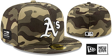 Athletics 2021 ARMED FORCES STARS N STRIPES Hat by New Era