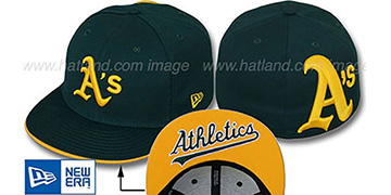 Athletics 'BIGBACK CLASSIC' Green Fitted Hat by New Era