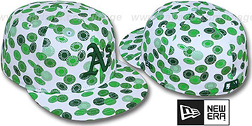 Athletics TOKENS White-Green Fitted Hat by New Era