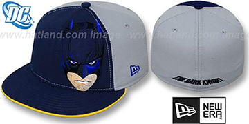 Batman DARK KNIGHT FACE Navy-Grey Fitted Hat by New Era