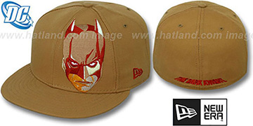 Batman DARK KNIGHT FACE Wheat Fitted Hat by New Era