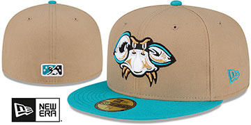 Baysox COPA Tan-Teal Fitted Hat by New Era