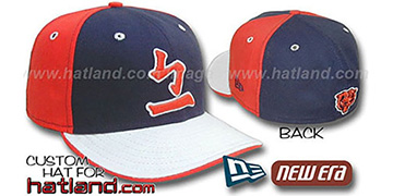 Bears CHINESE PINWHEEL Navy-Orange Fitted Hat