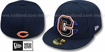 Bears NFL FELTN Navy Fitted Hat by New Era