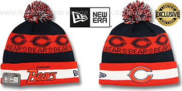 Bears REPEATER SCRIPT Knit Beanie Hat by New Era