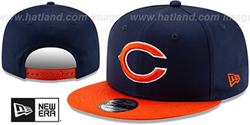 Bears TEAM-BASIC SNAPBACK Navy-Orange Hat by New Era