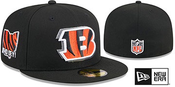 Bengals 2024 NFL DRAFT Black Fitted Hat by New Era