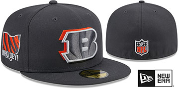 Bengals 2024 ONSTAGE NFL DRAFT Grey Fitted Hat by New Era