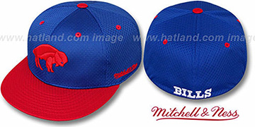 Bills 2T BP-MESH Royal-Red Fitted Hat by Mitchell and Ness