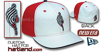 Blazers INSIDER PINWHEEL White-Red Fitted Hat by New Era