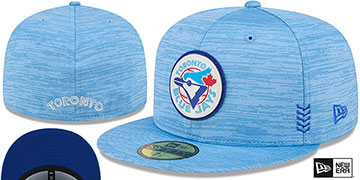 Blue Jays 2024 COOPERSTOWN CLUBHOUSE Heather Sky Fitted Hat by New Era