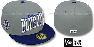 Blue Jays COOP PRO-ARCH Grey-Royal Fitted Hat by New Era