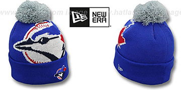 Blue Jays MLB-BIGGIE Royal Knit Beanie Hat by New Era