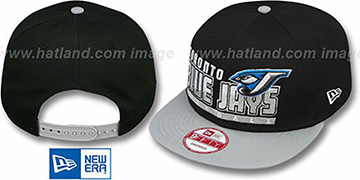 Blue Jays 'SLICE-N-DICE SNAPBACK' Black-Grey Hat by New Era