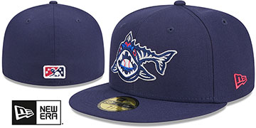 Blue Wahoos 2024 THEME NIGHT Navy Fitted Hat by New Era