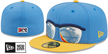 BlueClaws 'MILB ONFIELD ALT 1' Blue-Gold Fitted Hat by New Era