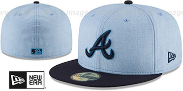 Braves 2018 FATHERS DAY Sky-Navy Fitted Hat by New Era