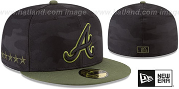 Braves 2018 MEMORIAL DAY STARS N STRIPES Hat by New Era