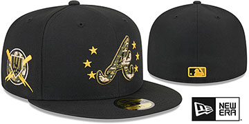 Braves 2024 ARMED FORCES STARS N STRIPES Hat by New Era