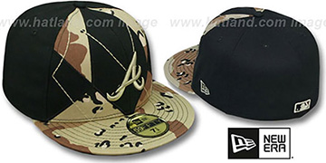 Braves DESERT STORM CAMO BRADY Fitted Hat by New Era