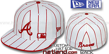 Braves 'FABULOUS' White-Red Fitted Hat by New Era