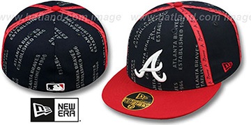 Braves GELLIN Navy-Red Fitted Hat by New Era