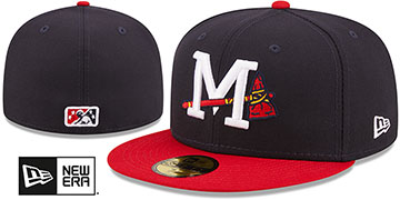 Braves 'MILB ONFIELD HOME' Navy-Red Fitted Hat by New Era