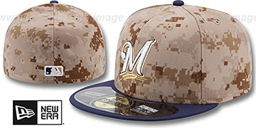 Brewers 2014 STARS N STRIPES Fitted Hat by New Era