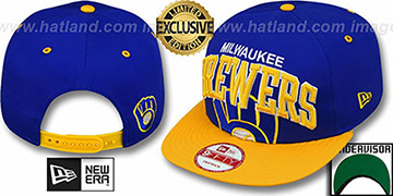 Brewers COOP SUPER-LOGO ARCH SNAPBACK Royal-Gold Hat by New Era