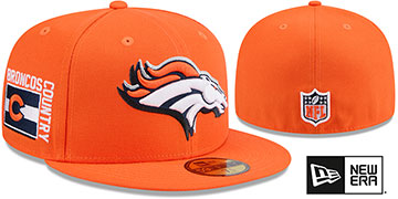 Broncos 2024 'NFL DRAFT' Orange Fitted Hat by New Era