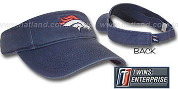 Broncos 'G-W VISOR' Navy by Twins Enterprise