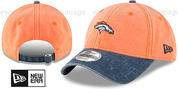 Broncos 'GW RUGGED CANVAS STRAPBACK' Orange-Navy Hat by New Era